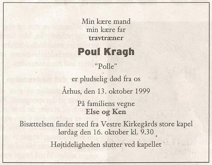 Poul Kragh Ddsannonce